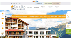 Desktop Screenshot of family-hotel-laurentius.com