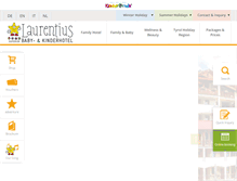 Tablet Screenshot of family-hotel-laurentius.com